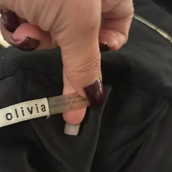 Alice+Olivia Gold Metallic Sleeveless Dress, US8 - Picture 12 of 13